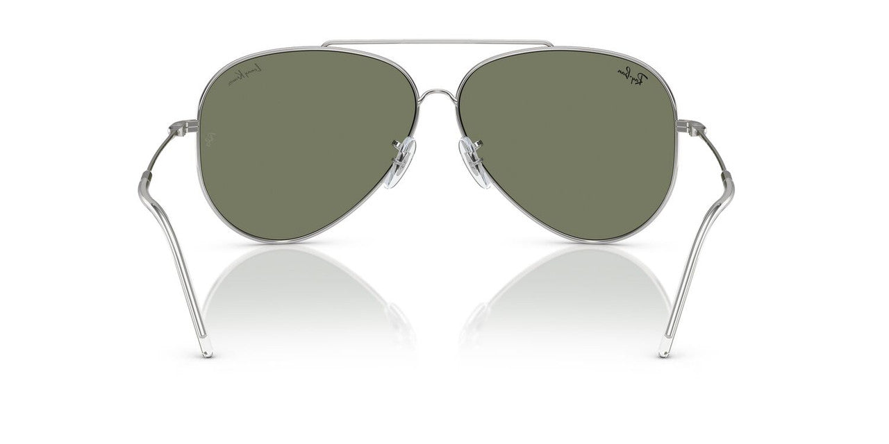 Lentes De Sol Ray-Ban RBR0101S Aviator Reverse Verde/Plateado