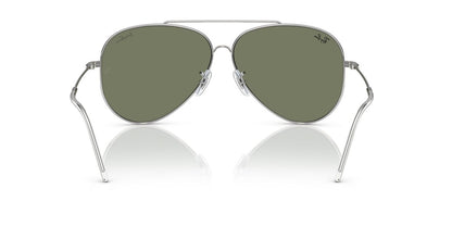 Lentes De Sol Ray-Ban RBR0101S Aviator Reverse Verde/Plateado