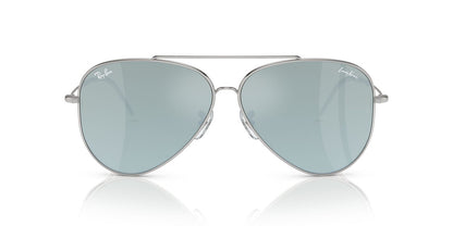 Lentes De Sol Ray-Ban RBR0101S Aviator Reverse Verde/Plateado
