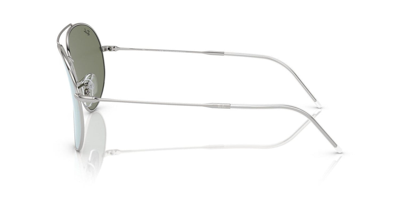 Lentes De Sol Ray-Ban RBR0101S Aviator Reverse Verde/Plateado
