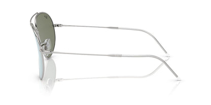 Lentes De Sol Ray-Ban RBR0101S Aviator Reverse Verde/Plateado