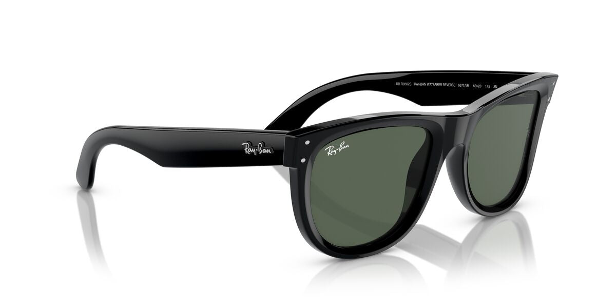 Lentes De Sol Ray-Ban 0RBR0502S Wayfarer Reverse Verde/Negro