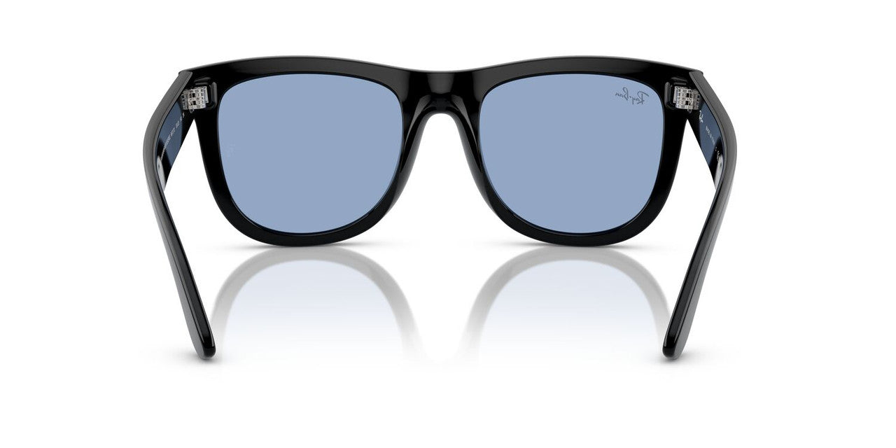 Lentes De Sol Ray-Ban RBR0502S Wayfarer Reverse Celeste/Negro