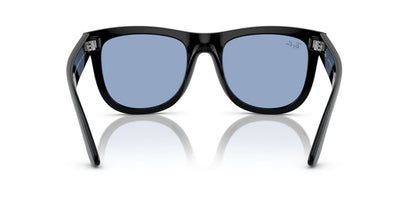 Lentes De Sol Ray-Ban RBR0502S Wayfarer Reverse Celeste/Negro