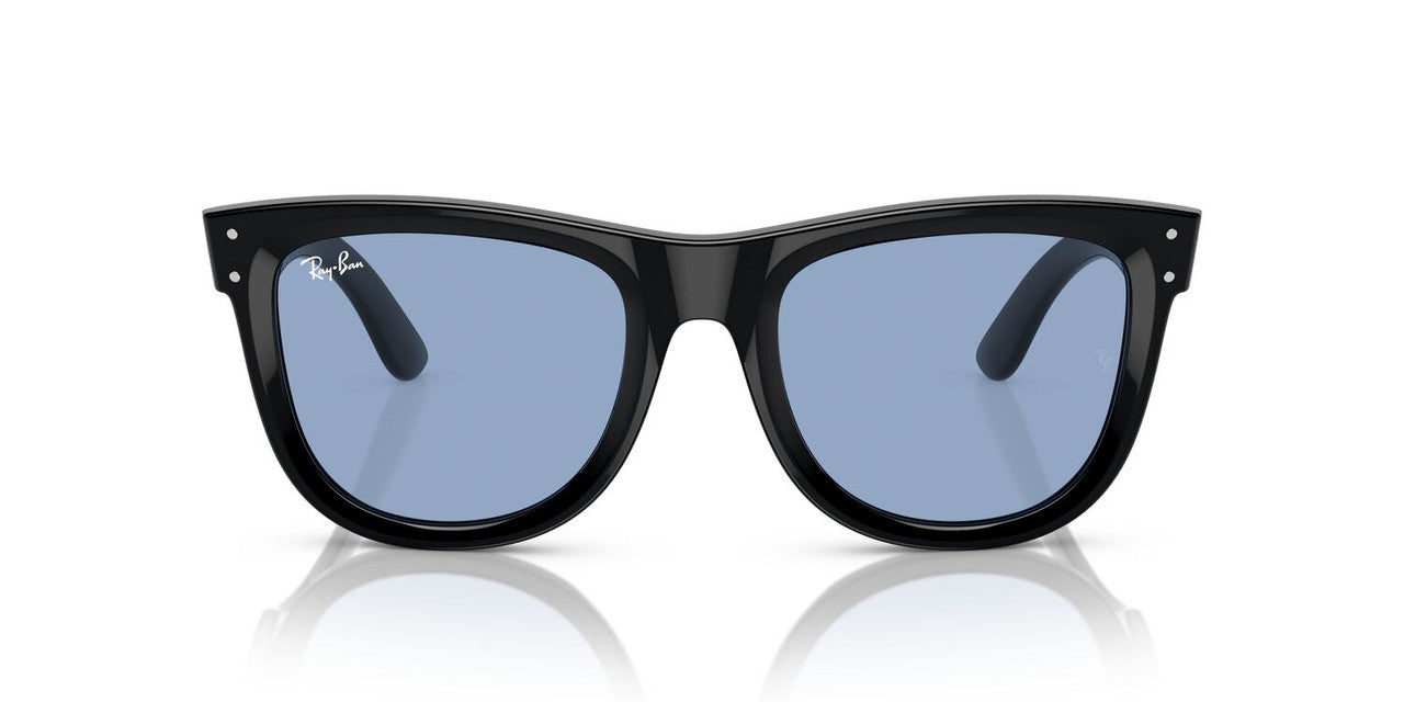 Lentes De Sol Ray-Ban RBR0502S Wayfarer Reverse Celeste/Negro