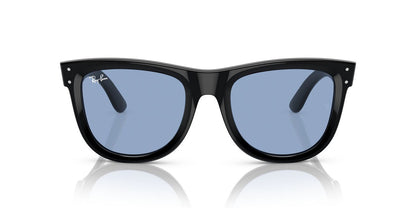 Lentes De Sol Ray-Ban RBR0502S Wayfarer Reverse Celeste/Negro