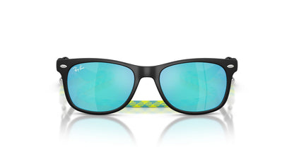 Lentes De Sol Ray-Ban RJ9052S Junior New Wayfarer Verde/Negro