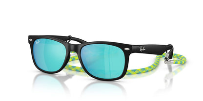 Lentes De Sol Ray-Ban RJ9052S Junior New Wayfarer Verde/Negro