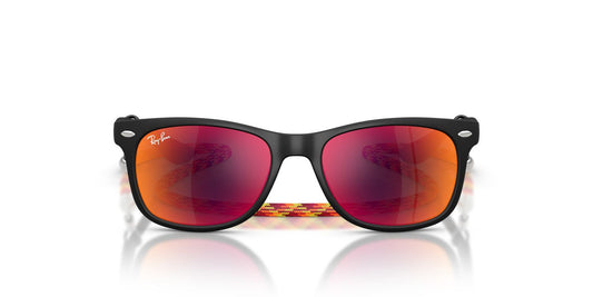 Lentes De Sol Ray-Ban RJ9052S Junior New Wayfarer Naranja/Negro