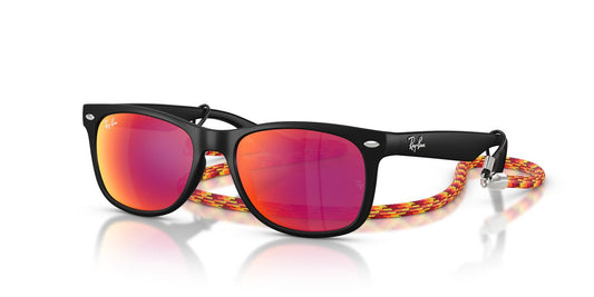 Lentes De Sol Ray-Ban RJ9052S Junior New Wayfarer Naranja/Negro