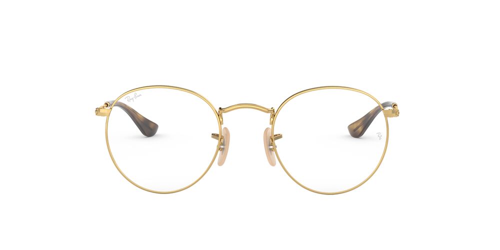 Lentes Oftálmicos Ray-Ban RX3447V Round Metal Dorado