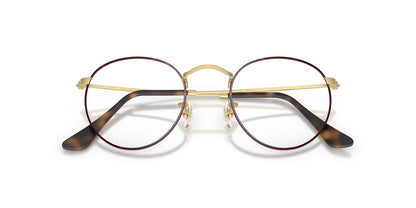 Lentes Oftálmicos Ray-Ban RX3447V Round Metal Havana