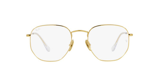 Lentes Oftálmicos Ray-Ban RX8148V Hexagonal Dorado