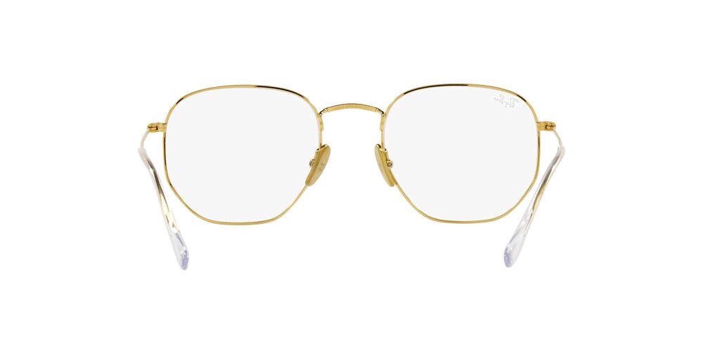 Lentes Oftálmicos Ray-Ban RX8148V Hexagonal Dorado