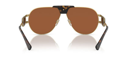 Lentes De Sol Versace VE2252 Café/Dorado