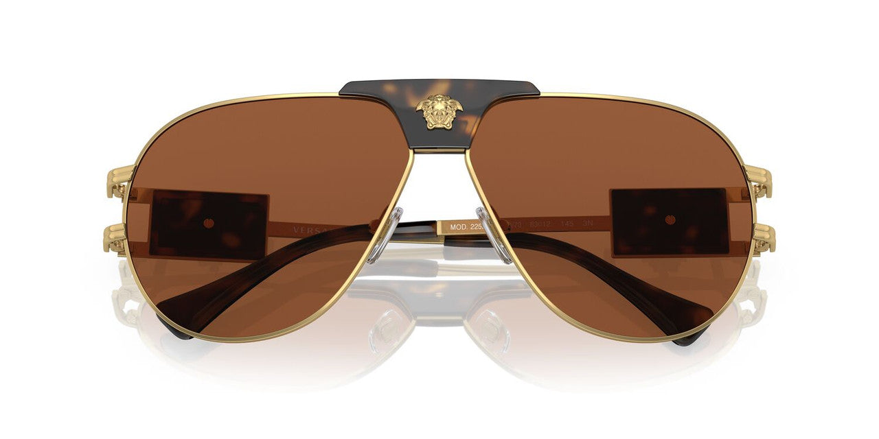 Lentes De Sol Versace VE2252 Café/Dorado