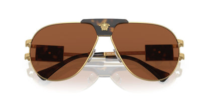 Lentes De Sol Versace VE2252 Café/Dorado