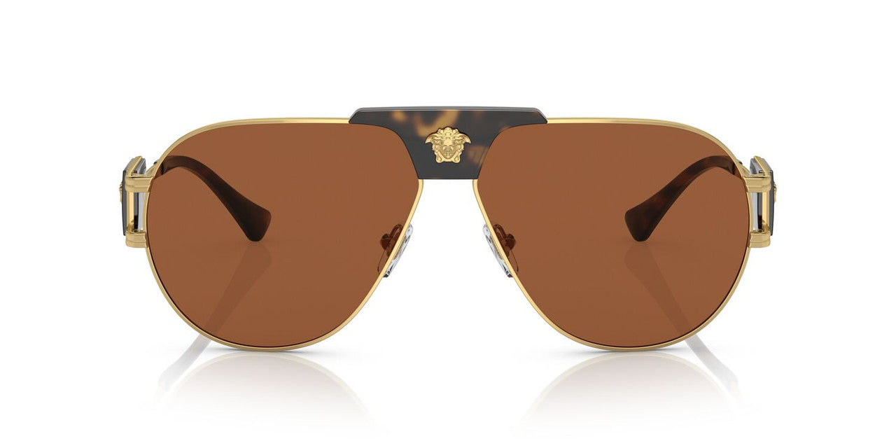 Lentes De Sol Versace VE2252 Café/Dorado