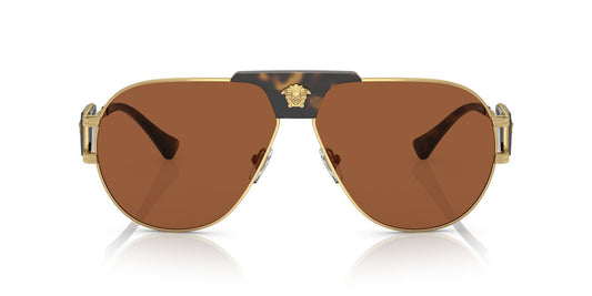 Lentes De Sol Versace VE2252 Café/Dorado
