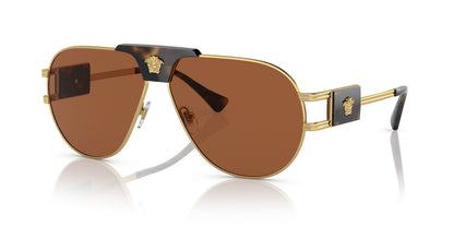 Lentes De Sol Versace VE2252 Café/Dorado