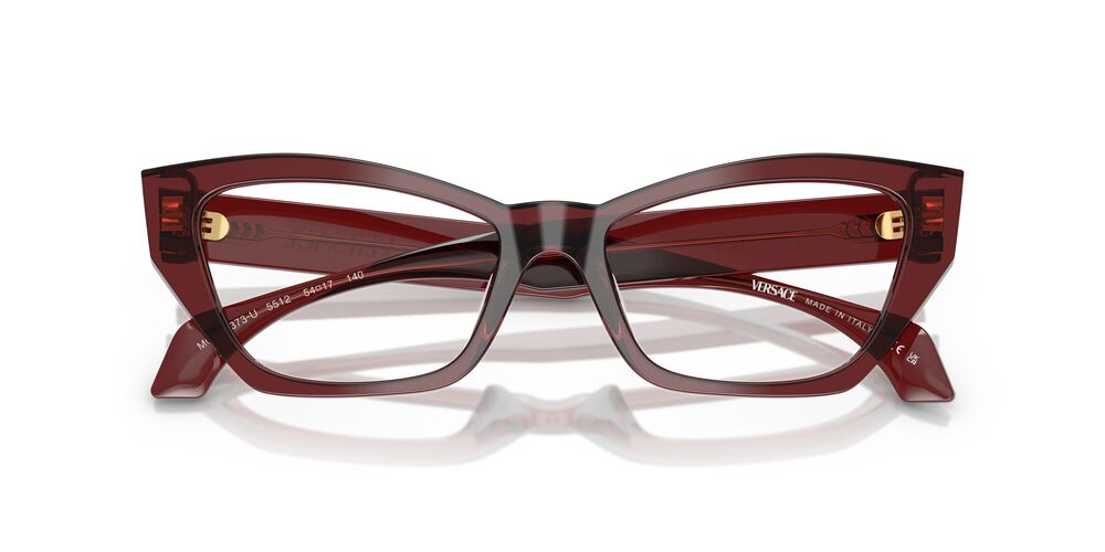 Lentes Oftálmicos Versace VE3373U Transparent Bordeaux Burdeo