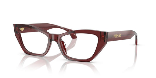 Lentes Oftálmicos Versace VE3373U Transparent Bordeaux Burdeo