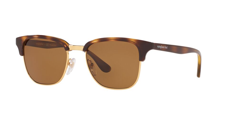 Lentes De Sol Sunglass Hut HU2017 Marrón/Dorado