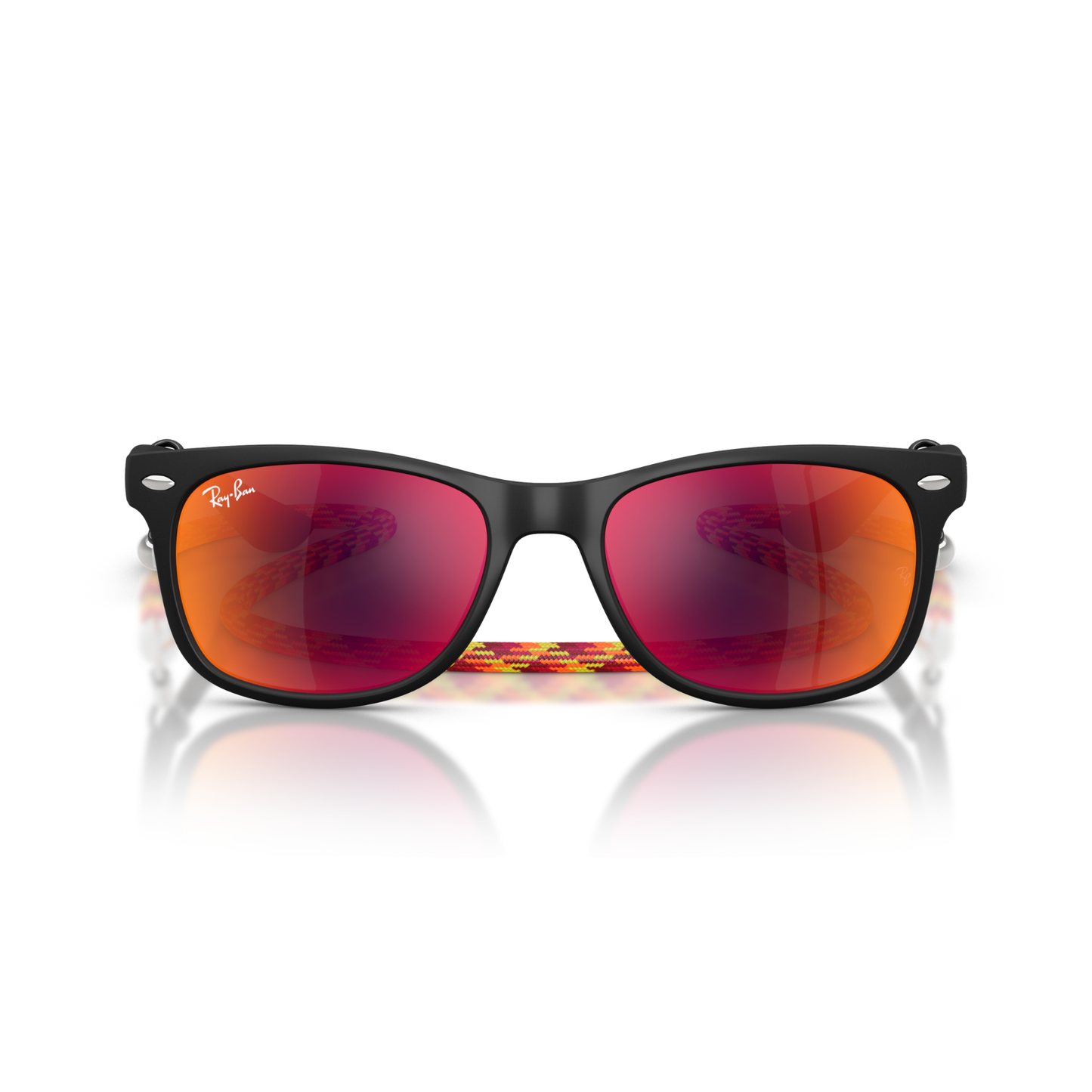 Lentes De Sol Ray-Ban RJ9052S Junior New Wayfarer Naranja/Negro