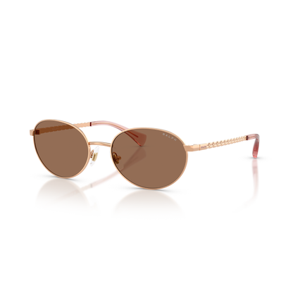 Lentes De Sol Ralph RA4148 Shiny Rosegold Brown Rosa Mujer Café/Rosa