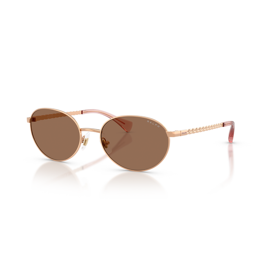 Lentes De Sol Ralph RA4148 Shiny Rosegold Brown Rosa Mujer Café/Rosa