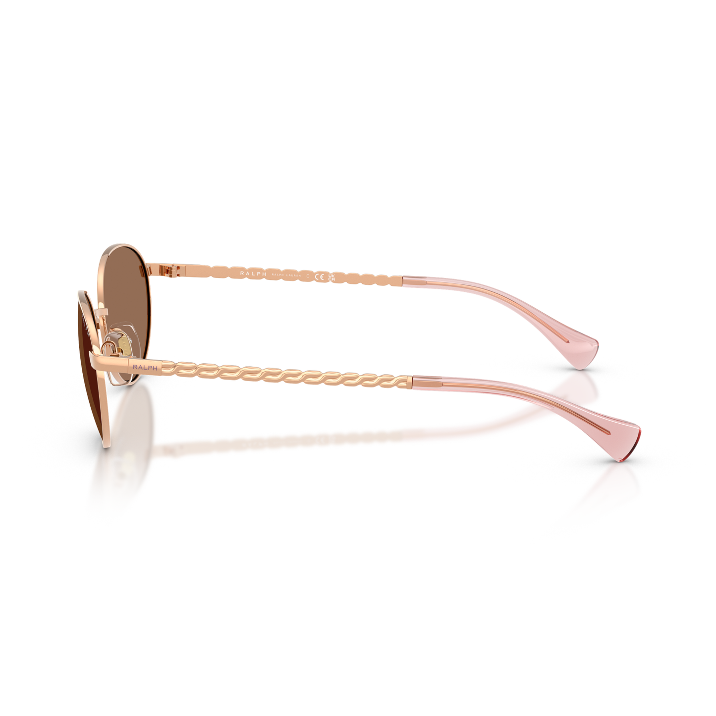 Lentes De Sol Ralph RA4148 Shiny Rosegold Brown Rosa Mujer Café/Rosa