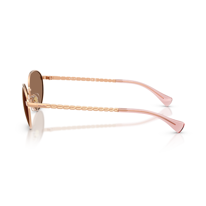 Lentes De Sol Ralph RA4148 Shiny Rosegold Brown Rosa Mujer Café/Rosa