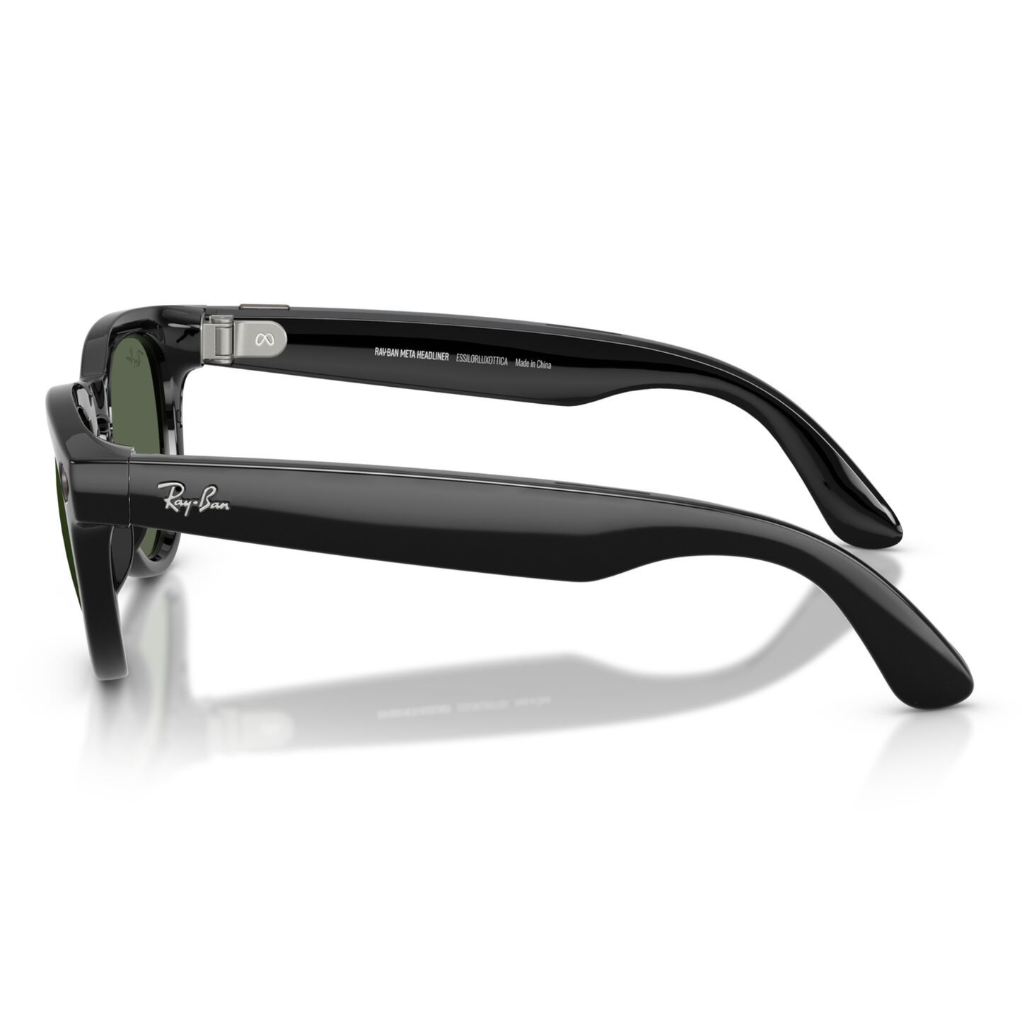 Lentes De Sol Ray-Ban Meta 0RW4013F  Low Bridge Fit Headliner Negro