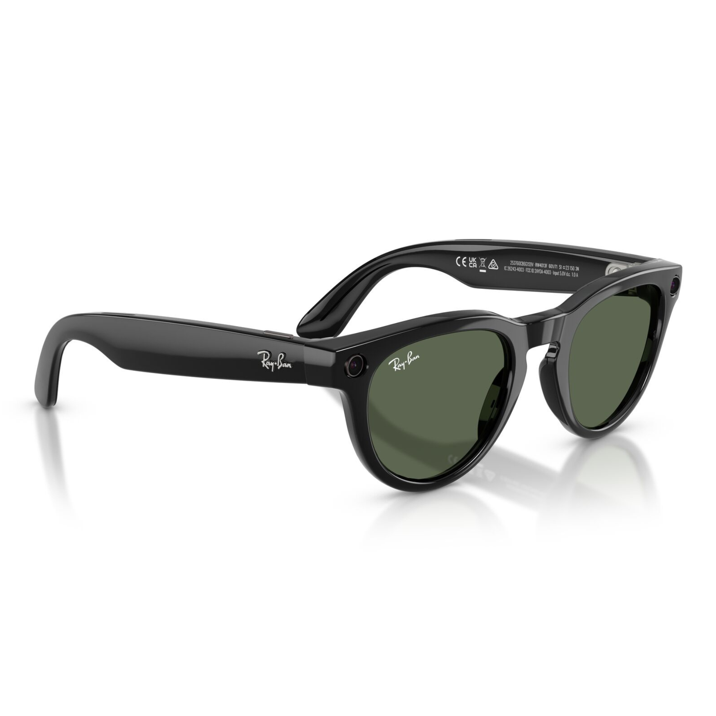 Lentes De Sol Ray-Ban Meta 0RW4013F  Low Bridge Fit Headliner Negro