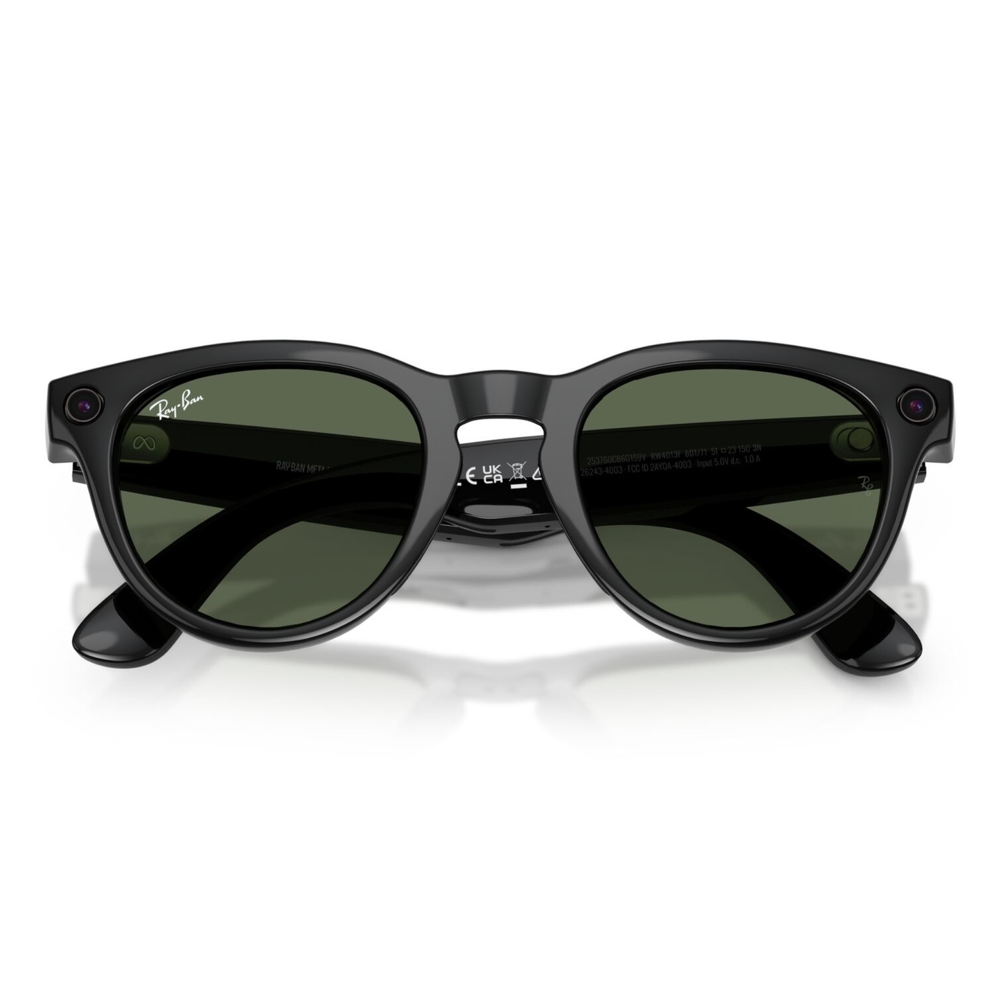 Lentes De Sol Ray-Ban Meta 0RW4013F  Low Bridge Fit Headliner Negro