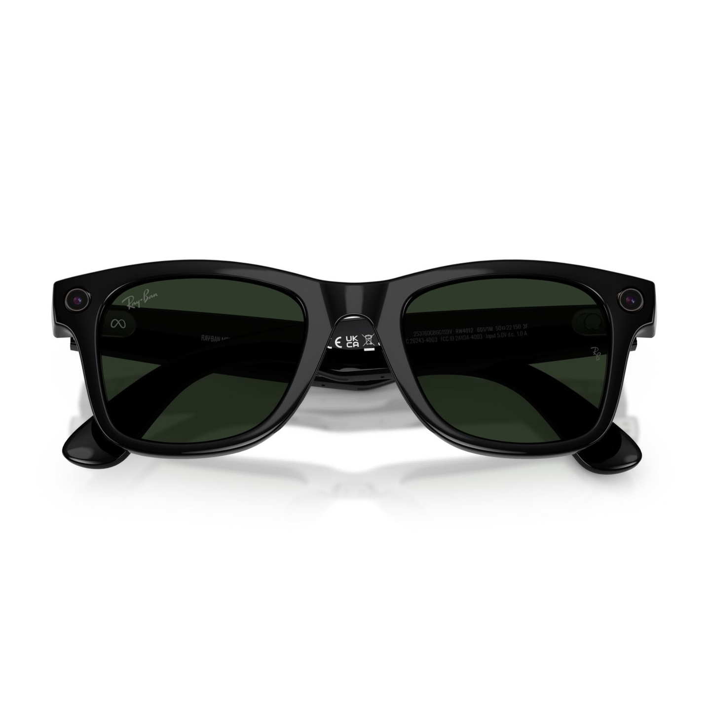Lentes De Sol Ray-Ban Meta 0RW4012 Wayfarer Transitions Verde/Negro