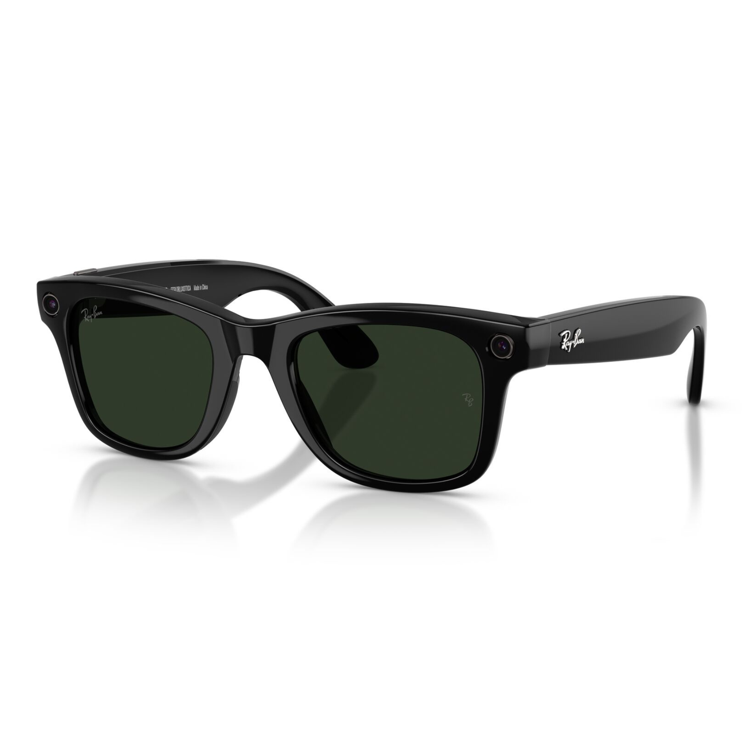 Lentes De Sol Ray-Ban Meta 0RW4012 Wayfarer Transitions Large Verde/Negro