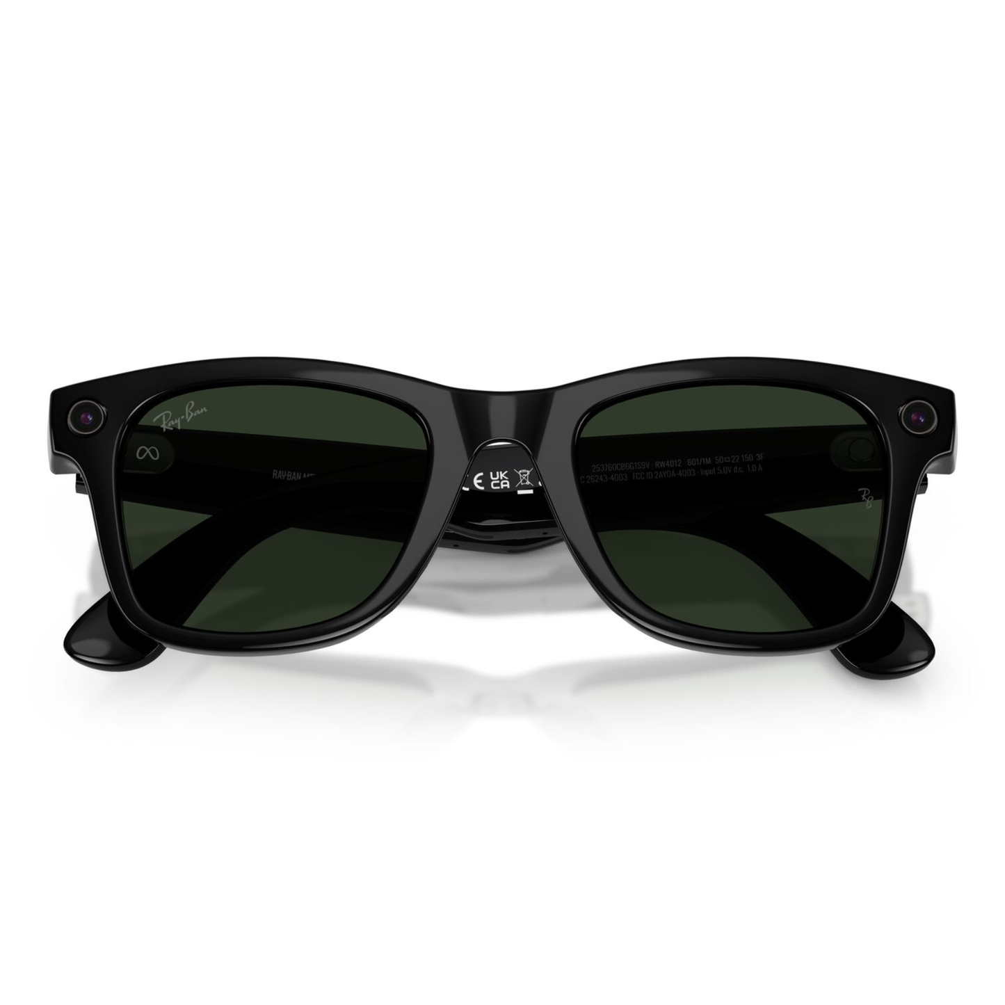 Lentes De Sol Ray-Ban Meta 0RW4012 Wayfarer Transitions Large Verde/Negro
