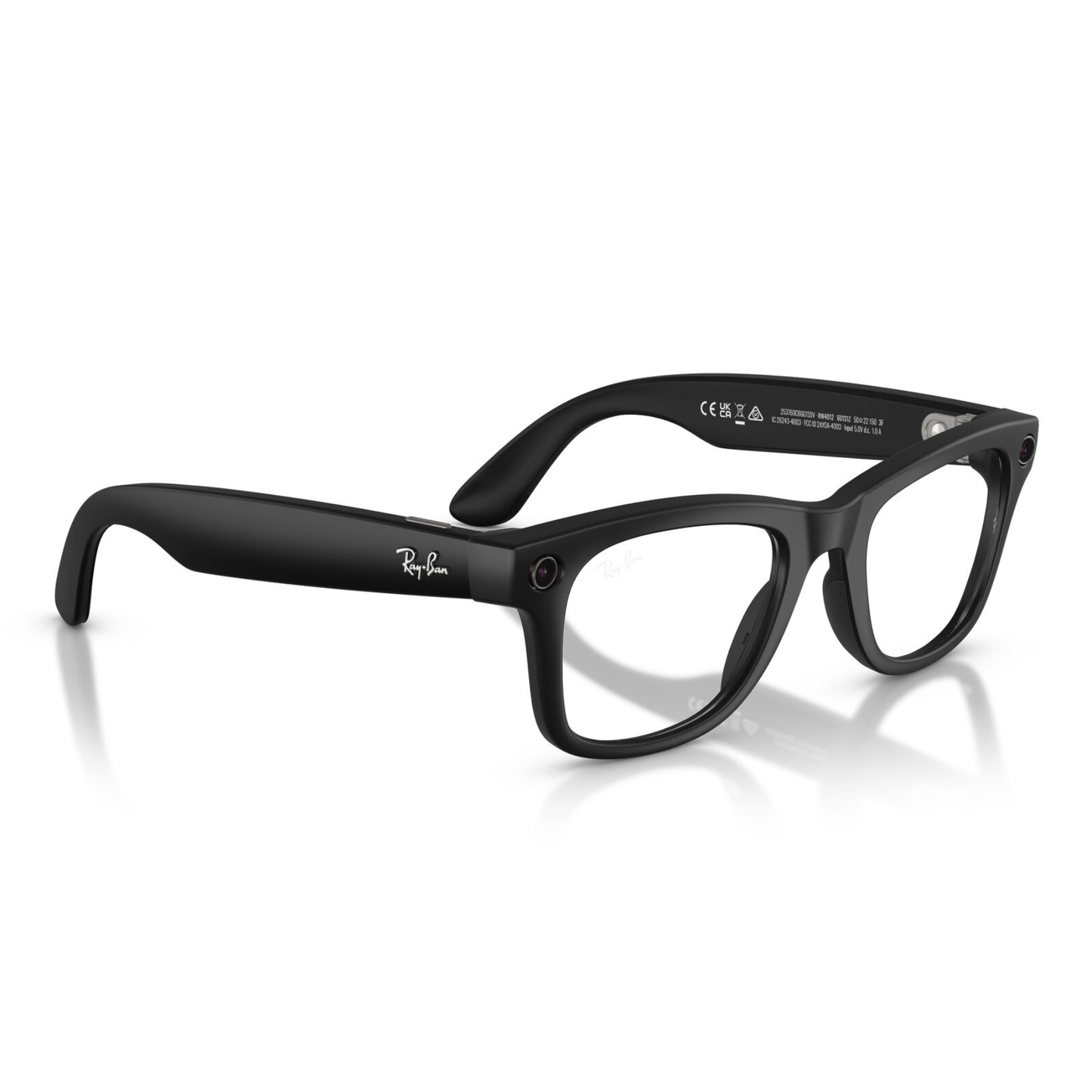 Lentes De Sol Ray-Ban Meta 0RW4012 Wayfarer Transitions Large Gris/Negro