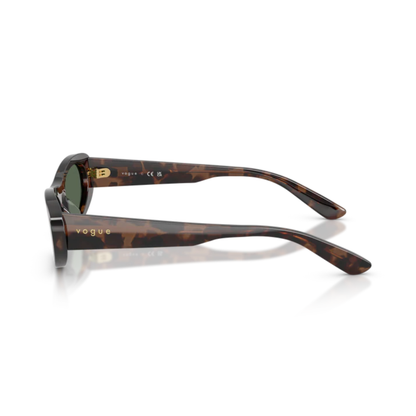 Lentes De Sol Vogue Eyewear VO5695SU Milky Brown Havana Verde/Marrón