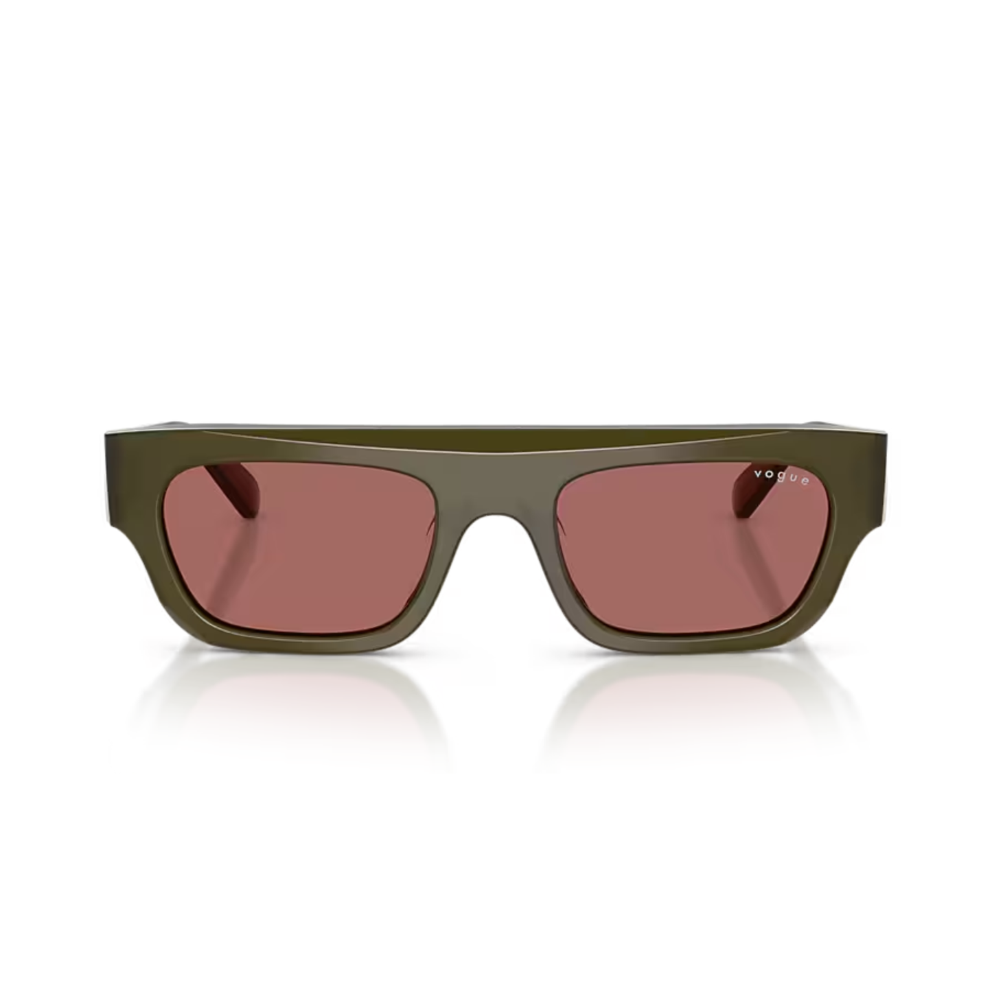 Lentes De Sol Vogue Eyewear VO5694SU Opal Olive Green Da Morado/Oliva