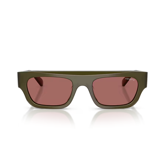 Lentes De Sol Vogue Eyewear VO5694SU Opal Olive Green Da Morado/Oliva