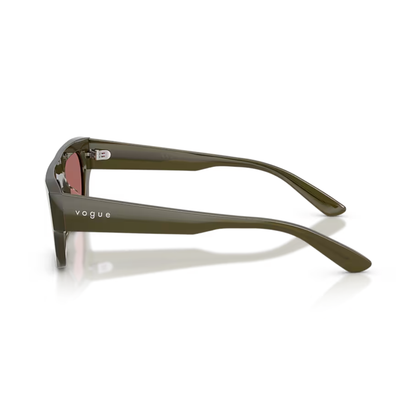 Lentes De Sol Vogue Eyewear VO5694SU Opal Olive Green Da Morado/Oliva