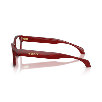 Lentes Oftálmicos Versace VE3392 Transparent Burgundy Burdeo