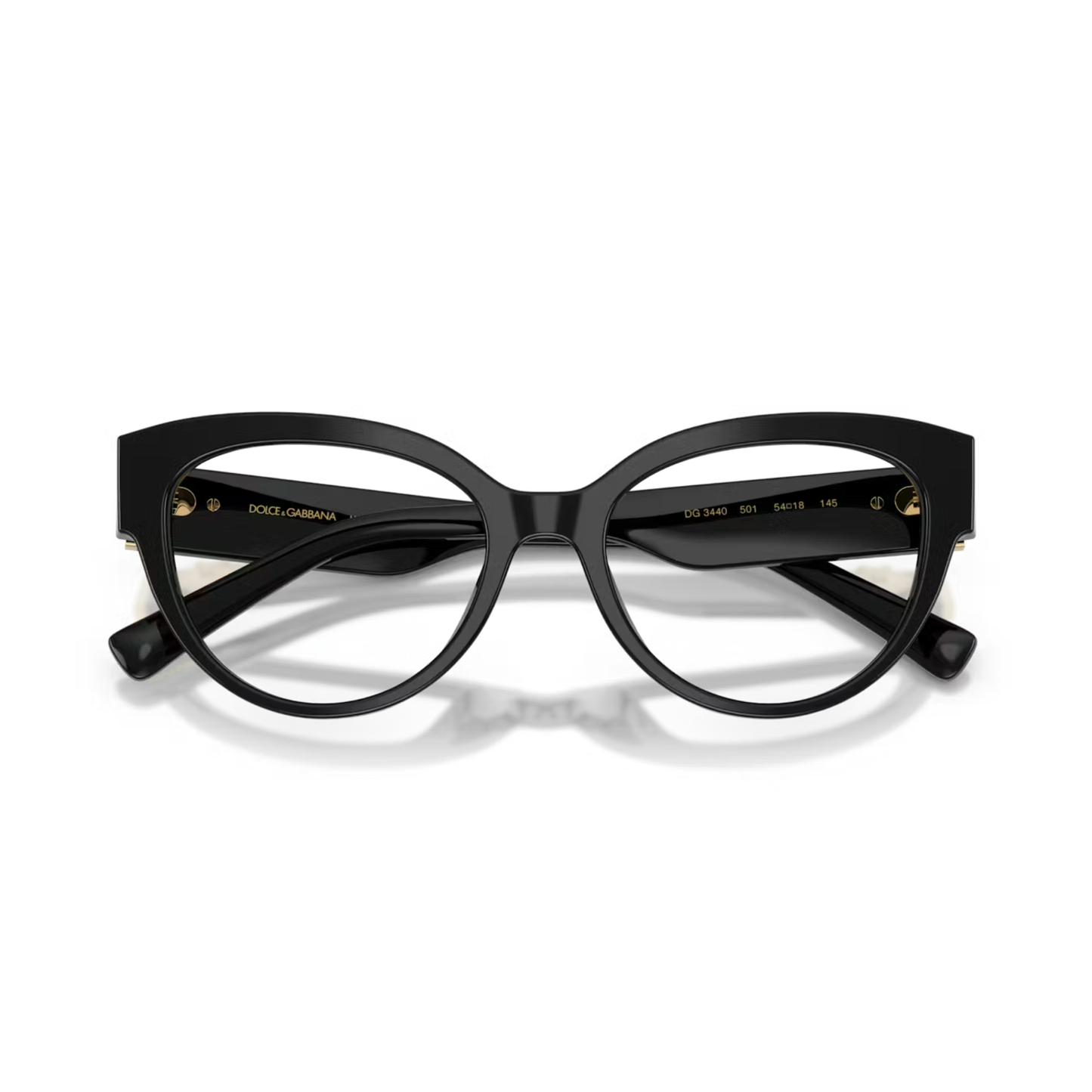 Lentes Oftálmicos Dolce & Gabbana DG3440 Black Negro Mujer Negro