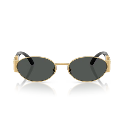 Lentes De Sol Versace VE2299 G Old Dark Grey Dorado Gris/Dorado