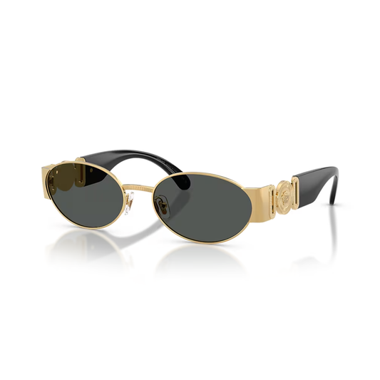 Lentes De Sol Versace VE2299 G Old Dark Grey Dorado Gris/Dorado