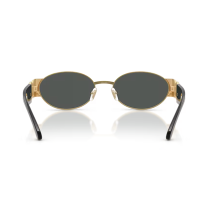 Lentes De Sol Versace VE2299 G Old Dark Grey Dorado Gris/Dorado