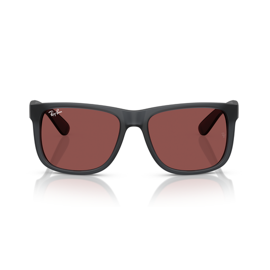 Lentes De Sol Ray-Ban RB4165 Justin Opal Burdeos/Gris
