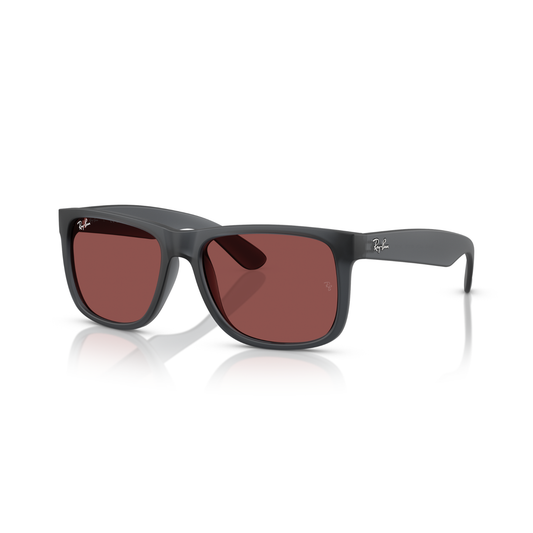 Lentes De Sol Ray-Ban RB4165 Justin Opal Burdeos/Gris